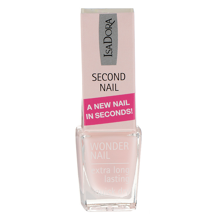 Isa Dora Средство для ногтей Wonder Nail - Second Nail, укрепляющее, тон №696 Pink, 6 мл220696 Isa Dora Средство для ногтей Wonder Nail - Second Nail, укрепляющее, тон №696 Pink, 6 мл220696Средство для ухода за ногтями Isa Dora Wonder Nail - Second Nail - революционный продукт, позволяющий тонким, слабым, ломким и слоящимся ногтям быть красивыми и возвращающий им природную силу, гладкость и упругость день за днем. Придает исключительный блеск. Покрытие формирует на поверхности ногтя прочный защитный слой - второй ноготь, который предохраняет ногти от внешних воздействий и мгновенно придает ногтевой пластине гладкость и прочность, позволяющие выполнить безупречный декоративный маникюр даже на очень ослабленных и слоящихся ногтях. Кисточка имеет особую форму, так как каждый ее волосок индивидуально подстрижен, что позволяет избежать полосок при нанесении лака. Способ применения : нанести на ногти 1-2 слоя средства. При необходимости после высыхания нанести декоративный лак для ногтей. Товар сертифицирован.