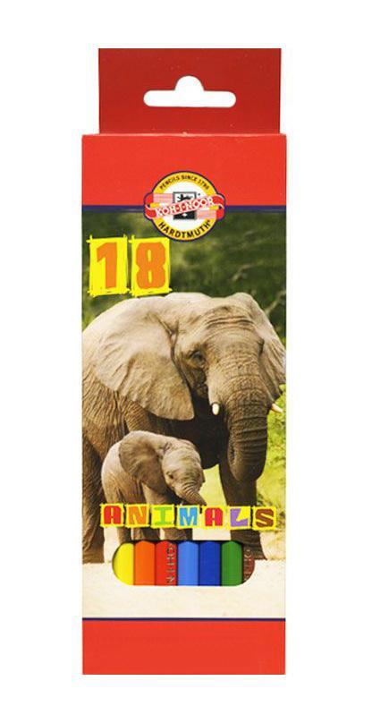 Цветные карандаши Животные, 18 цветов3553/18 8 KS Цветные карандаши Животные, 18 цветов3553/18 8 KSЦветные карандаши Животные непременно, понравятся вашему юному художнику. Набор включает в себя 18 ярких насыщенных цветных карандашей, которые идеально подходят для малышей. Шестигранный корпус изготовлен из натуральной древесины. Карандаши имеют прочный неломающийся грифель, не требующий сильного нажатия и легко затачиваются. Порадуйте своего ребенка таким восхитительным подарком!