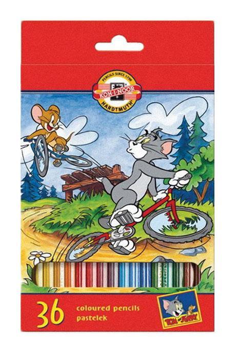 Цветные карандаши Том и Джерри, 36 цветов3655/36 23KS Цветные карандаши Том и Джерри, 36 цветов3655/36 23KSЦветные карандаши Том и Джерри непременно, понравятся вашему юному художнику. Набор включает в себя 36 ярких насыщенных цветных карандашей, которые идеально подходят для малышей. Шестигранный корпус изготовлен из натуральной древесины. Карандаши имеют прочный неломающийся грифель, не требующий сильного нажатия и легко затачиваются. Порадуйте своего ребенка таким восхитительным подарком!