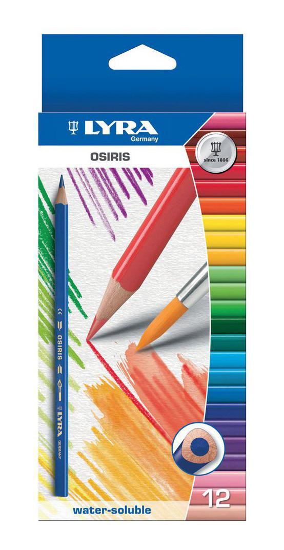 Цветные карандаши Lyra Osiris Aquarell, акварельные, 12 цветовL2531120 Цветные карандаши Lyra Osiris Aquarell, акварельные, 12 цветовL2531120Цветные карандаши Lyra Osiris Aquarell непременно, понравятся вашему юному художнику. Набор включает в себя 12 ярких насыщенных цветных акварельных карандаша треугольной формы для удобного захвата. Идеально подходят для школы. Карандаши изготовлены из дерева, экологически чистые. Имеют прочный неломающийся грифель, не требующий сильного нажатия и легко затачиваются. Порадуйте своего ребенка таким восхитительным подарком! В комплекте: 12 карандашей.