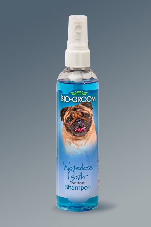 Шампунь-спрей для собак Bio-Groom Waterless Bath, без смывания, 236 мл20408 Шампунь-спрей для собак Bio-Groom Waterless Bath, без смывания, 236 мл20408Шампунь-спрей для собак Bio-Groom Waterless Bath - это легкий в применении шампунь, который не требует смывания. Шампунь усиливает блеск и густоту шерсти, придает яркость всем натуральным окрасам. Мягко очищает, идеально подходит в последние минуты перед выставочным показом, поскольку не изменит внешний вид шерсти. Наиболее популярные области применения: В условиях плохой погоды, Между купаниями, Для быстрого удаления пятен, При уходе за щенками и котятами, После приема врача, При неожиданном загрязнении, Для старых и больных животных. Без слез и не содержит алкоголь. Замечателен для котов. pH-сбалансирован. Не смывает активных действующих ингредиентов средств защиты от блох. Рекомендован лучшими заводчиками и профессиональными грумерами мира. Не тестирован на животных. Не содержит мыла. Способ применения: Смочите шерсть средством. Массирующими движениями взбейте легкую чистящую пенку. Вытрите насухо с помощью фланелевой тряпочки (полотенца), убирая...