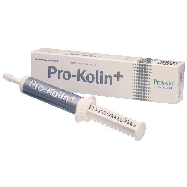 Кормовая добавка Pro-Kolin+, для собак и кошек, 15 мл500991 Кормовая добавка Pro-Kolin+, для собак и кошек, 15 мл500991Кормовая добавка Pro-Kolin+ предназначена для для кошек и собак. Представляет собой комбинированный препарат пребиотика и пробиотика в виде пасты. Pro-Kolin+ рекомендуется применять при антибактериальной терапии, так как этот препарат стимулирует иммунную систему. Эта добавка поддерживает и восстанавливает нормальную микрофлору кишечника. Также препарат существенно сокращает риск пищеварительного расстройства при стрессовых состояниях. Pro-Kolin+ быстро устраняет неспецифическую диарею, успокаивает моторику кишечника и обеспечивает нормализацию пищеварения. Кроме того, добавка делает пищеварение более эффектным за счет улучшения усвоения питательных веществ корма, помогая набору веса. Применение: Препарат необходимо давать натощак или с кормом перорально до момента улучшения, по показаниям ветеринарного врача. Для кошек и щенков суточная доза составляет 1-2 мл, для взрослых собак - 2-5 мл (препарат дают два-три раза в день). Противопоказания у данной...