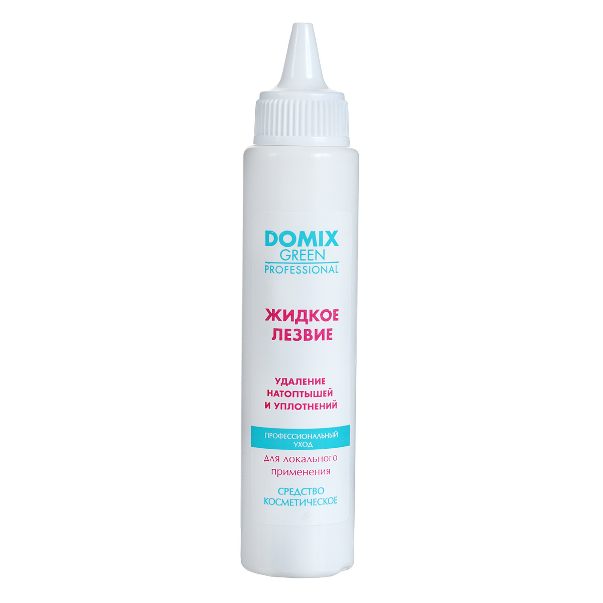 Domix Green Professional Средство для удаления натоптышей и уплотнений кожи стоп Жидкое лезвие, для локального применения, 70 мл616-103833 Domix Green Professional Средство для удаления натоптышей и уплотнений кожи стоп Жидкое лезвие, для локального применения, 70 мл616-103833Средство Жидкое лезвие используется для грубых натоптышей и уплотнений кожи стоп. Исключает необходимость срезать бритвой мозоли и уплотнения. Размягчает только ороговевшие участки кожи. Способ применения: нанести на ватный диск, приложить к проблемной зоне, через 5-10 минут удалить уплотнение педикюрной пилкой, смыть водой. Работать в перчатках! Товар сертифицирован.