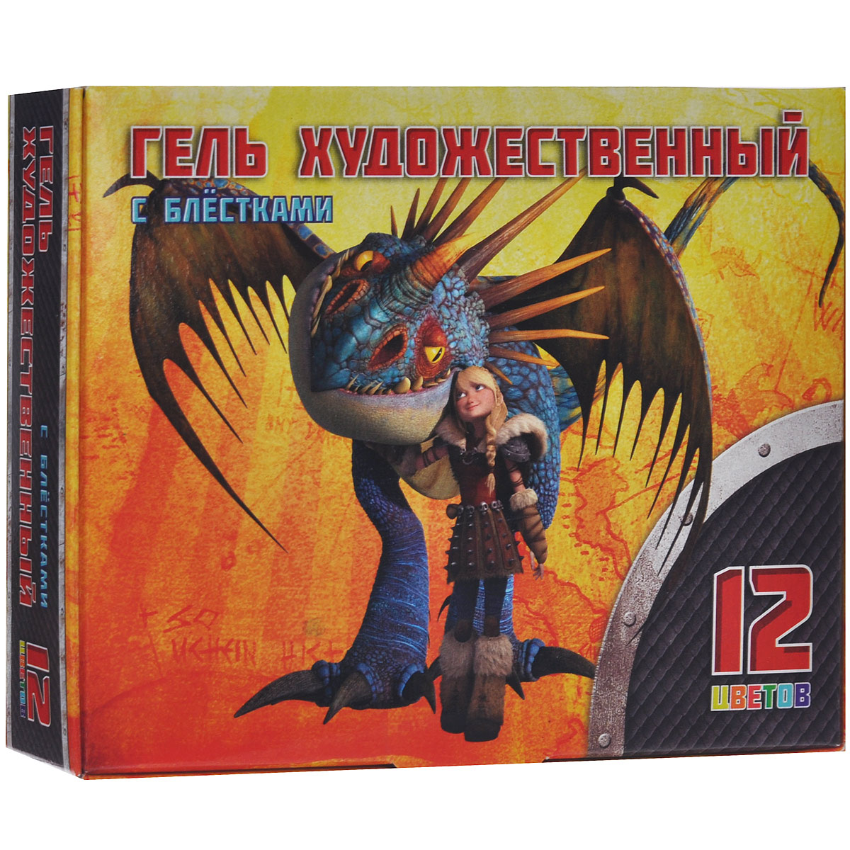 Гель художественный Action! Dragons, с блестками, 12 цветовDR-GLT-12 Гель художественный Action! Dragons, с блестками, 12 цветовDR-GLT-12Художественный гель Action! Dragons предназначен для декоративно-оформительских работ и творчества детей. Гель, имея оптимальную цветовую палитру, обладает высокой степенью укрывистости на бумаге, картоне, ткани, стекле и дереве. Он приготовлен на основе органических пигментов и минеральных наполнителей в связующем веществе, в состав которого входит растительный клей с добавлением натуральных пигментов, а также блесток. В набор входят 12 баночек с гелем следующих цветов: синего, черного, зеленого, светло-зеленого, оранжевого, коричневого, темно-синего, розового, серебристого, красного, желтого и фиолетового. Рисование - прекрасный способ провести свой досуг.