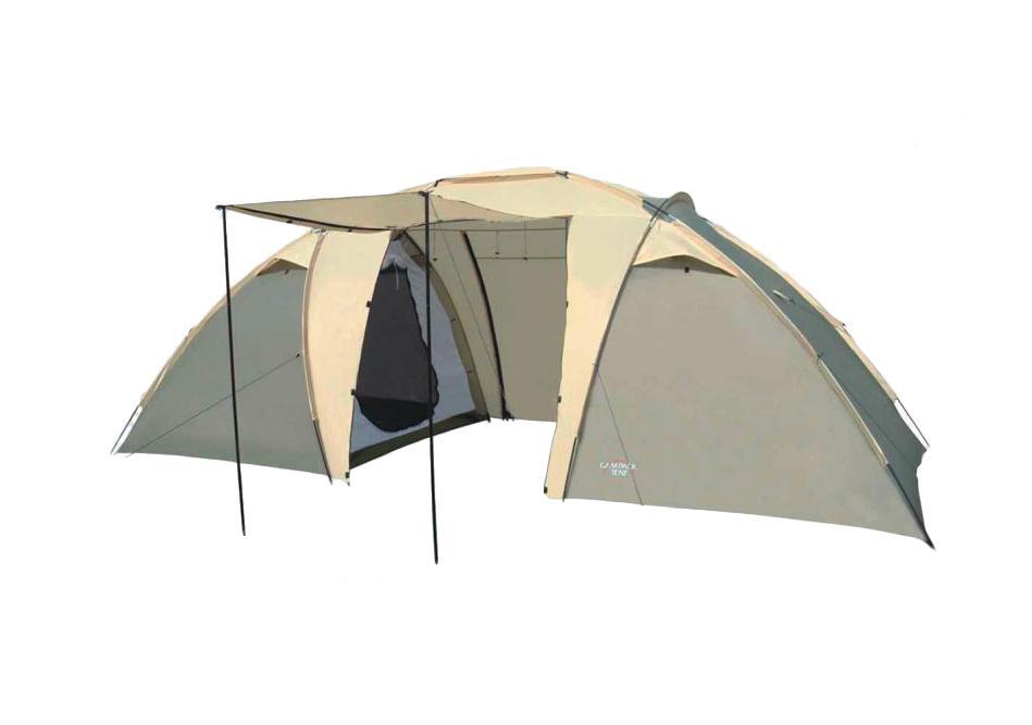 Палатка Campack Tent Travel Voyager 437632 Палатка Campack Tent Travel Voyager 437632Классическая двухкомнатная кемпинговая палатка для несложных походов и семейного отдыха на природе. Конструкция позволяет использовать ее как в лесной зоне, так и в степной равнинной местности. Палатка оснащена дополнительными вентиляционными окнами, москитной сеткой на центральном входе в тамбур. Модель Travel Voyager имеет два раздельных входа. Полог основного входа имеет дополнительные стойки и может использоваться в качестве навеса. Особенности: Высокопрочное дно изготовлено из армированного полиэтилена, не пропускает влагу и устойчиво к истиранию. High Quality каркас изготовлен из фибергласса и обеспечивает надежность и устойчивость. Внутри палатки имеется подвеска для фонаря и карманы для хранения мелочей. Проклеенные швы гарантируют герметичность и надежность в любой ситуации. Ткань тента: 190T P. Taffeta; Ткань палатки: 170T P. Taffeta; Ткань дна: Tarpauling; Каркас: фибергласс 9,5 мм, сталь 16 мм.