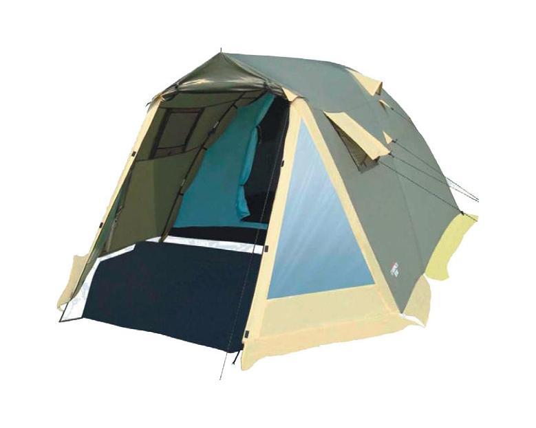 Палатка Campack Tent Camp Voyager 4 Green37629 Палатка Campack Tent Camp Voyager 4 Green37629Кемпинговая палатка Camp Voyager – это лучший выбор для выезда на природу большой компанией. Размеры палатки позволяют спокойно передвигаться внутри в полный рост. Несмотря на большие размеры палатки, вы легко установите ее практически в любой местности. В палатке имеется два противоположных входа, что обеспечивает отличную вентиляцию. Этому способствуют и дополнительные окна на боковых поверхностях тента, которые также защищены москитной сеткой и внешними шторами. На главном входе расположены два прозрачных окна, пропускающих свет. High Quality каркас изготовлен из фибергласса и стальных конструкций, которые не содержат изгибаемых элементов. За счет этого палатка приобрела еще большую надежность. и устойчивость. Проклеенные швы гарантируют герметичность и надежность в любой ситуации. Характеристики: Размер палатки в разложенном виде (ДхШхВ): 420 см х 250 см х 165 см. Наружный тент: 190T P. Taffeta. Внутренняя палатка: 170T P....