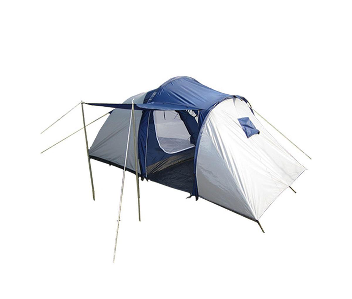 Палатка Happy Camper PL-4P-054NPL-4P-054N Палатка Happy Camper PL-4P-054NPL-4P-054NПросторная трехместная палатка идеально подходит для отдыха на природе всей семьей. Свободная спальная зона, высокий тамбур с полом и большой отсек для хранения вещей помогают комфортно разместиться. Противомоскитные сетки защитят от насекомых, а благодаря внутренним карманам все необходимые вещи всегда будут под рукой. Особенности: Удобная сумка из полиэстера; 25 колышков, 7 строп для укрепления растяжки; Проклеенные швы.