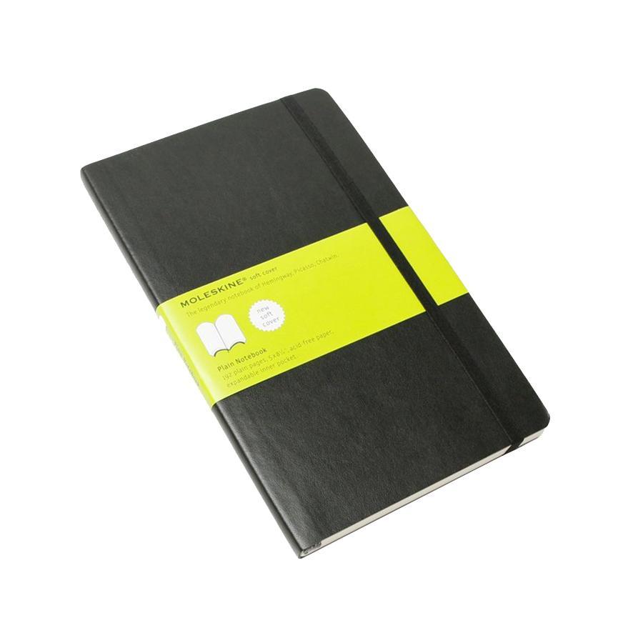 Блокнот Moleskine Classic Soft (нелинованная) ХLarge чернаяQP623EN Блокнот Moleskine Classic Soft (нелинованная) ХLarge чернаяQP623ENЗаписная книжка в мягкой обложке содержит 192 нелинованные страницы. Неповторимые черты записной книжки Молескин: Не желтеющие со временем страницы; Удобная эластичная застежка; Прочная влагозащитная обложка; Практичные скругленные углы; Функциональная лента-закладка; Вместительный внутренний кармашек. Характеристики: Цвет: черный. Размер: 19 см х 25 см x 1,1 см. Материал: бумага, влагостойкий синтетический материал. Moleskine (Молескин) - легендарная записная книжка, которой уже два столетия отдает дань любви и уважения европейская творческая интеллигенция: писатели, журналисты, художники, дизайнеры, архитекторы, актеры и музыканты. Среди знаменитых поклонников Moleskine - Эрнест Хемингуэй и Пабло Пикассо, Брюс Чатвин и Луис Сепульведа, Винсент Ван Гог и Анри Матисс, Жан-Поль Сартр и Гийом Апполлинер, Оскар Уайльд и Гертруда Стайн. Множество ярких идей и набросков были до времени скрыты этим тайным...
