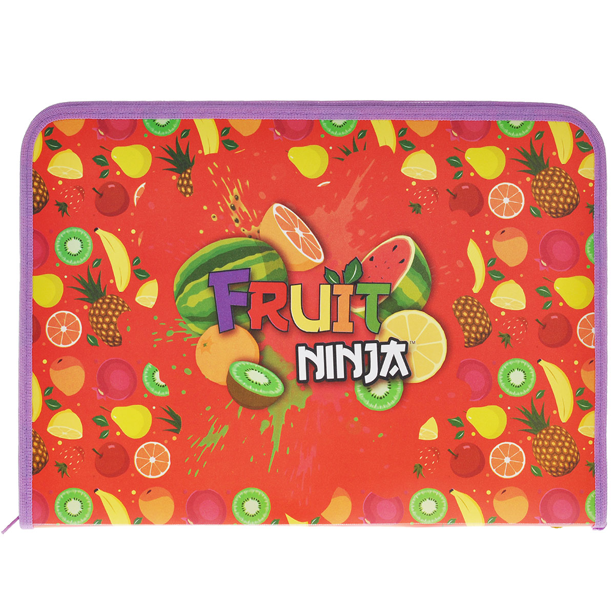 Папка для труда Action! Fruit Ninja, цвет: красный, сиреневыйFN-FZA4-L Папка для труда Action! Fruit Ninja, цвет: красный, сиреневыйFN-FZA4-LПапка для труда Action! Fruit Ninja предназначена для хранения тетрадей, рисунков и прочих бумаг, а также ручек, карандашей, ластиков и точилок. Папка оформлена изображениями фруктов и надписью Fruit Ninja. Внутри находится одно большое отделение с вкладышем, содержащим 11 фиксаторов для школьных принадлежностей. Закрывается папка на застежку-молнию. Яркая и удобная, такая папка непременно понравится вашему ребенку.