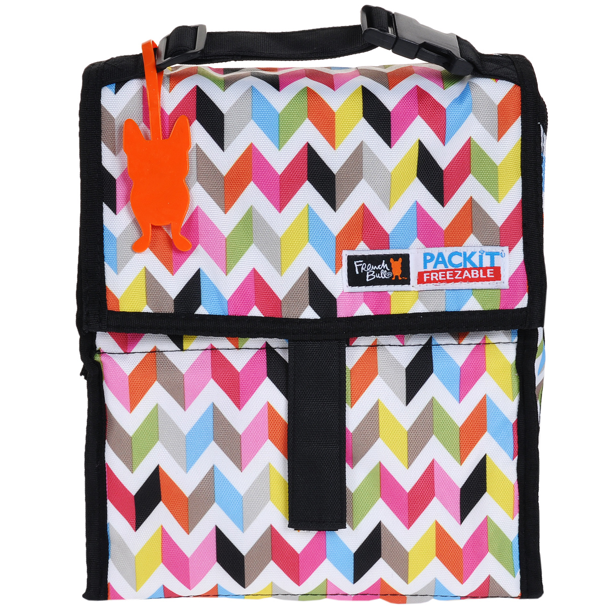 Сумка для ланча PACKIT Personal Cooler, изотермическая, рисунок: цветной зигзаг. PKT-PC-ZIGPKT-PC-ZIG Сумка для ланча PACKIT Personal Cooler, изотермическая, рисунок: цветной зигзаг. PKT-PC-ZIGPKT-PC-ZIGСумка для ланча PACKIT Personal Cooler выполнена их 100% полиэстера (PVC- & BPA free). Сумка обладает изотермическими свойствами. Внутрь вшит специальный охлаждающий гель, который способен сохранить холод до 10 часов (в зависимости от внешней температуры). Поэтому в такой сумке можно хранить полноценный обед, а также напитки до 340 мл; даже в жаркую погоду продукты останутся свежими. Внутри не содержится перегородок, продукты охлаждаются со всех сторон. Изделие водонепроницаемое, предотвращает попадание конденсата внутрь. Сумка закрывается на молнию и дополнительно клапаном на три липучки, имеется короткая ручка. Сумка компактно складывается, в сложенном виде занимает минимум места. Чтобы сумка сохраняла изотермический эффект, необходимо положить ее в холодильник на 12 часов. Только для ручной стирки. Не стирать в посудомоечной и стиральной машине. Возврат товара возможен только через сервисный центр. Гарантийный центр: м. ВДНХ, Ботанический сад...