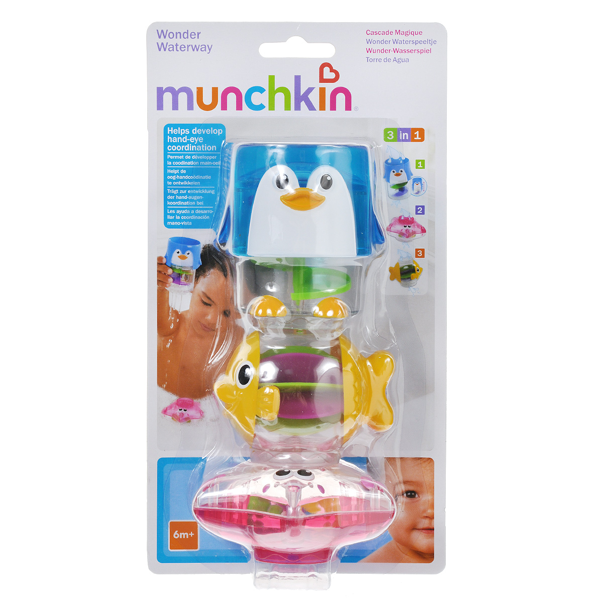 Игрушка для ванны Munchkin Пирамидка 3в111412 NEW Игрушка для ванны Munchkin Пирамидка 3в111412 NEWИгрушка для купания Пирамидка 3 в 1 Munchkin 6+