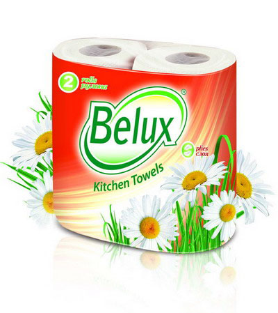 Полотенца кухонные бумажные Belux, двухслойные, цвет: белый, 2 рулона36294 Полотенца кухонные бумажные Belux, двухслойные, цвет: белый, 2 рулона36294Кухонные бумажные полотенца Belux прекрасно подойдут для использования на кухне. В комплекте - 2 рулона двухслойных полотенец с тиснением. Особенности полотенец: - не оставляют разводов на гладких и стеклянных поверхностях, - идеально впитывают влагу, - отлично впитывают жир, - подходят для ухода за домашними животными, бытовой техникой, автомобилем. Полотенца мягкие, но в тоже время прочные, с отрывом по линии перфорации.