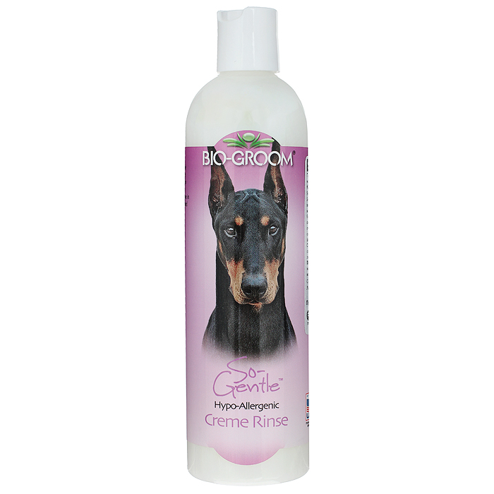 Кондиционер для кошек и собак Bio-Groom So-Gentle, гипоаллергенный, 355 мл35012 Кондиционер для кошек и собак Bio-Groom So-Gentle, гипоаллергенный, 355 мл35012Гипоаллергенный кондиционер для кошек и собак Bio-Groom So-Gentle обеспечивает мягкий уход, даже для очень чувствительных животных. Богатый натуральный So-Gentle кондиционер идеален для склонных к аллергии собак, кошек, щенков и котят. Не содержит ароматических добавок, красителей и раздражающих химикатов. Увлажняя кожу, предотвращает и устраняет сухость, придавая шерсти великолепное здоровое сияние. So-Gentle не оставляет шерсть сальной и липкой на ощупь, и делает расчесывание и чистку легкой! So-Gentle содержит кокосовое масло и натуральные растительные масла, 100% биоразлагаемый. Не содержит ароматических добавок, красителей, парабенов, силикона и элементарных аллергенов. Не смывает активных действующих ингредиентов средств защиты от блох. Рекомендован лучшими заводчиками и профессиональными грумерами мира. Не тестирован на животных. Без слез. Способ применения: Нанесите необходимое количество кондиционера на чистую вымытую шерсть и хорошо...