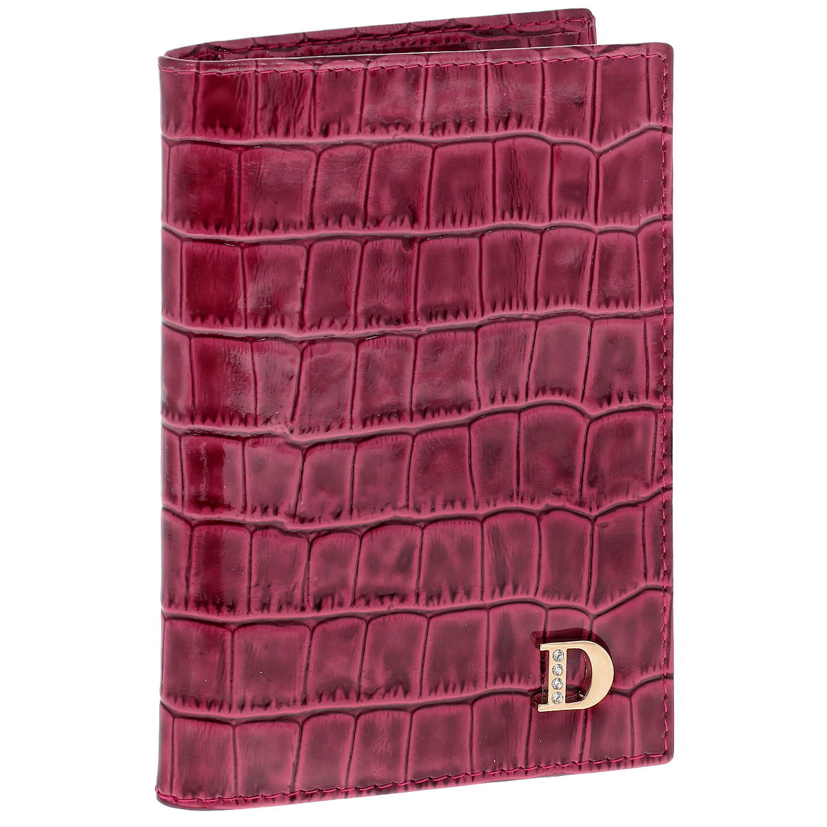 Бумажник водителя Dimanche Framboise, цвет: малиновый. 458458 Бумажник водителя Dimanche Framboise, цвет: малиновый. 458458Бумажник водителя Dimanche Framboise выполнен из натуральной лакированной кожи с декоративным тиснением под рептилию. Внутри имеется четыре кармана для кредиток, карман для sim карты и два вертикальных кармана из кожи, а также съемный блок для автодокументов из пяти прозрачных пластиковых файлов. Снаружи бумажник оформлен металлической вставкой со стразами. Бумажник упакован в фирменную картонную коробку.