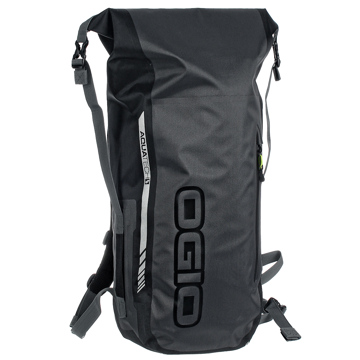 Рюкзак водонепроницаемый Ogio All Elements Pack Stealth, цвет: черный123009.36 Рюкзак водонепроницаемый Ogio All Elements Pack Stealth, цвет: черный123009.36Ogio All Elements Pack Stealth - полностью водонепроницаемый рюкзак. Большое отделение для ноутбука и планшета. Фронтальный карман быстрого доступа на молнии для мелочей и аксессуаров с прорезиненной молнией. Специальный карман надежно разместит и защитит ноутбуки с диагональю экрана до 15. Двойные наплечные ремни и ремень на грудь с регулятором в двух направлениях. Теперь Вам не страшны дожди и вода, вещи останутся сухими!