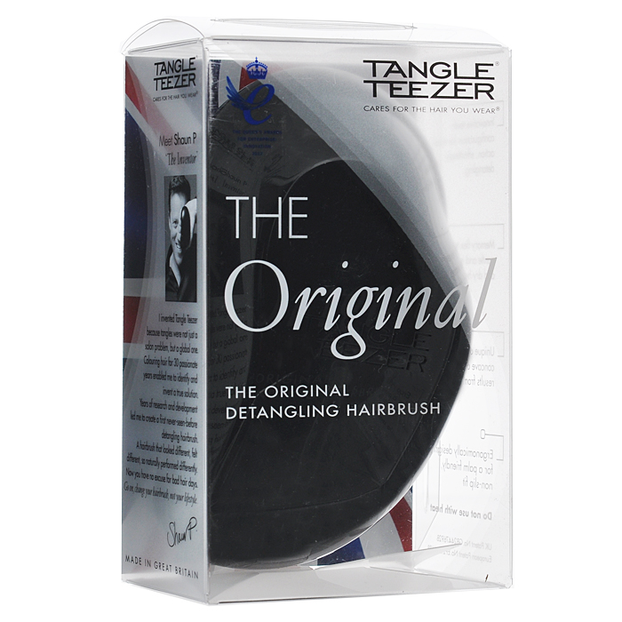 Tangle Teezer Расческа для волос The Original. Panther BlackNO-BB-011012 Tangle Teezer Расческа для волос The Original. Panther BlackNO-BB-011012Профессиональная распутывающая расческа для волос Tangle Teezer The Original идеально подходит для всех типов волос. Оригинальная форма зубчиков обеспечивает двойное действие и позволяет быстро и безболезненно расчесать влажные и сухие волосы. Благодаря эргономичному дизайну расческу удобно держать в руках, не опасаясь выскальзывания. Товар сертифицирован.