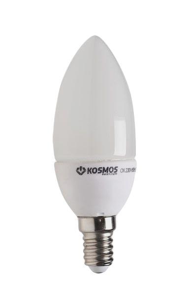 Светодиодная лампа Kosmos Premium, белый свет, цоколь Е27, 3W. KLED3wCN230vE2745KLED3wCN230vE2745 Светодиодная лампа Kosmos Premium, белый свет, цоколь Е27, 3W. KLED3wCN230vE2745KLED3wCN230vE2745Светодиодная лампа Kosmos Premium инновационный и экологичный продукт, специально разработанный для эффективной замены любых видов галогенных или обыкновенных ламп накаливания во всех типах осветительных приборов. Основные преимущества лампы Kosmos Premium: Служит 50000 часов, что в 50 раз дольше лампы накаливания (при работе 3 часа в день). Экономична - сберегает до 90% электроэнергии. Обладает высокой механической прочностью и вибростойкостью. Не искажает цвета. Благодаря применению чипов от мирового лидера Samsung, цветопередача приближена к идеальной. Устойчива к перепадам температуры (от -40°С до +50°С). Характеристики: Материал: пластик, металл, керамика. Потребляемая мощность: 3W. Цветность: 4500К (белый свет). Световой поток: 300 ЛМ. Диаметр лампы: 3,6 см. Высота лампы: 10,2 см. Напряжение: 220 V. Срок службы: до 50000 ч. Температура использования: -40°С - +50°С. Размер упаковки: 18 см х 12 см х 5 см. ...