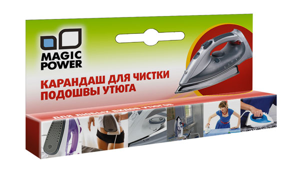 Мелок для чистки подошвы утюга Magic PowerMP-611 Мелок для чистки подошвы утюга Magic PowerMP-611Мелок для чистки подошвы утюга Magic Power очищает подошву утюга от загрязнений, не царапает поверхность, улучшает скольжение ткани. Подходит для всех типов утюгов, незаменим для утюгов с тефлоновой подошвой.