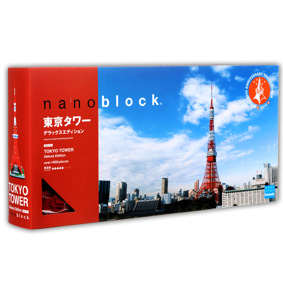 Nanoblock Мини-конструктор Токийская Телебашня DeluxeNB_018 Nanoblock Мини-конструктор Токийская Телебашня DeluxeNB_018Одна из лучших и самых красивых моделей из Наноблока, заслуженно любимая фанатами бренда. Телебашня Tokyo Tower является одним из символов японской столицы. На башне есть две смотровые площадки, откуда открываются изумительные виды на город и Токийский залив. Модель токийской телебашни серии Deluxe - это максимальная точность и красота деталей. Токио - родной город для бренда nanobock и производитель приложил все усилия, для того чтобы создать настоящий шедевр. Достойный подарок не только ребенку, но и взрослому человеку. В комплекте: 1400 элементов, запасные элементы, подробная графическая схема-инструкция по сборке. Рекомендуется так же докупить LED-подсветку - аксессуар, который добавит собранной модели мягкое разноцветное свечение, идущее из основания (в комплект не входит). На последней странице инструкции есть информация о том, как правильно установить этот модуль подсветки. Примерное время сборки: 2,5 - 3 часа.