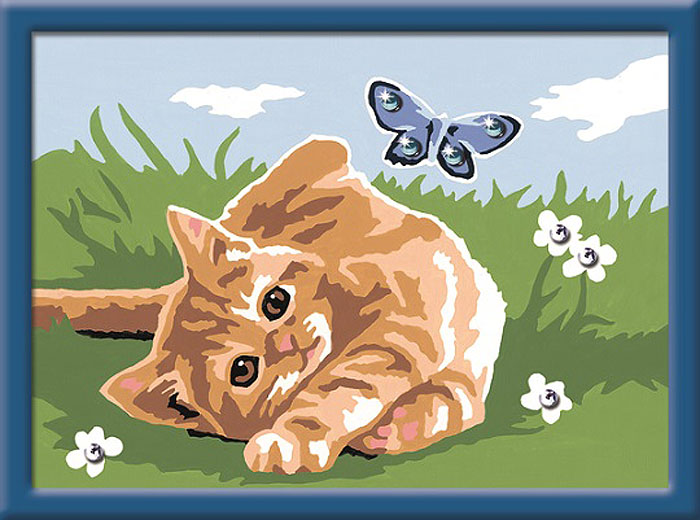 Ravensburger Раскрашивание по номерам Котенок на траве27962 Ravensburger Раскрашивание по номерам Котенок на траве27962Раскрашивание по номерам развивает творческие способности, художественный вкус, внимание и усидчивость. Увлекательные занятия живописью с набором Котенок на траве от Ravensburger никого не оставят равнодушным. Картина раскрашивается без смешивания красок. Все необходимые цвета красок есть в комплекте. Просто закрашивайте участки красками с соответствующим номером.
