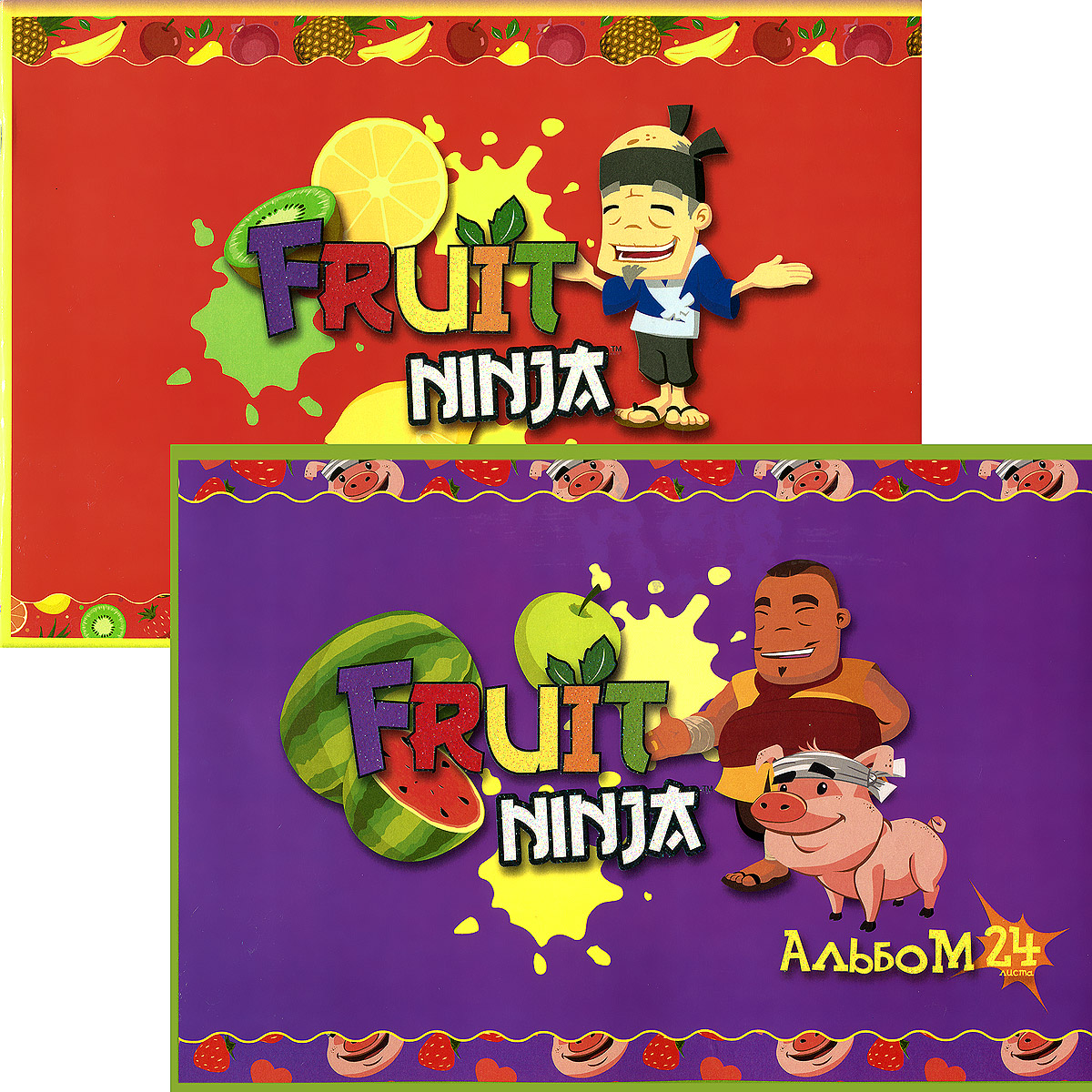 Набор альбомов для рисования Action! Fruit Ninja, 24 листа, 2 штFN-AA-24 Набор альбомов для рисования Action! Fruit Ninja, 24 листа, 2 штFN-AA-24Альбом для рисования Action! Fruit Ninja порадует маленького художника и вдохновит его на творчество. Альбом изготовлен из белой офсетной бумаги с яркой обложкой из мелованного картона, оформленной изображением фруктов и Фруктового Ниндзя. В альбоме 24 листа. Высокое качество бумаги позволяет рисовать в альбоме карандашами, фломастерами, акварельными и гуашевыми красками. В наборе два альбома. Создание собственных картинок приносит детям настоящее удовольствие. И увлечение изобразительным творчеством носит не только развлекательный характер: оно развивает цветовое восприятие, зрительную память и воображение. Во время рисования совершенствуется ассоциативное, аналитическое и творческое мышление. Занимаясь изобразительным творчеством, малыш тренирует мелкую моторику рук, становится более усидчивым и спокойным и, конечно, приобщается к общечеловеческой культуре. Рекомендуемый возраст: от 6 лет. Уважаемые клиенты! Обращаем...