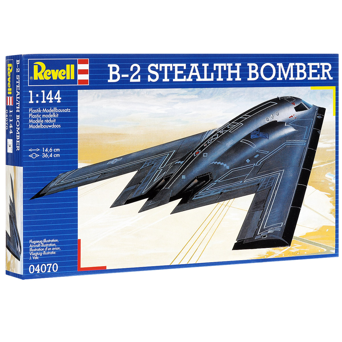 Сборная модель Revell Самолет В-2 Stealth Bomber04070 Сборная модель Revell Самолет В-2 Stealth Bomber04070Сборная модель Revell Самолет В-2 Stealth Bomber поможет вам и вашему ребенку придумать увлекательное занятие на долгое время. Набор включает в себя 32 пластиковых элементов, из которых можно собрать достоверную уменьшенную копию одноименного самолета. Самолет В-2 Stealth Bomber - американский тяжелый малозаметный стратегический бомбардировщик, разработанный компанией Northrop Grumman. Предназначен для прорыва плотной ПВО и доставки обычного или ядерного оружия. Для обеспечения малозаметности широко использованы стелс-технологии: самолет покрыт радиопоглощающими материалами, создан по аэродинамической схеме летающее крыло, реактивные струи двигателей экранируются. Точное значение ЭПР для B-2 не сообщается, по разным оценкам, это величина от 0,0014 до 0,1 м. Также в наборе схематичная инструкция по сборке. Процесс сборки развивает интеллектуальные и инструментальные способности, воображение и конструктивное мышление, а также прививает...