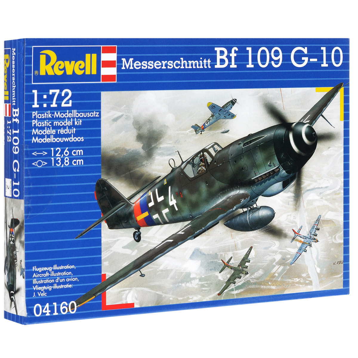Сборная модель Revell Самолет Messerschmitt BF 109 G-1004160 Сборная модель Revell Самолет Messerschmitt BF 109 G-1004160Сборная модель Revell Самолет Messerschmitt BF 109 G-10 поможет вам и вашему ребенку придумать увлекательное занятие на долгое время. Набор включает в себя 37 пластиковых элементов, из которых можно собрать достоверную уменьшенную копию одноименного самолета. Messerschmitt Bf 109 - самый известный и самый массовый немецкий истребитель Второй Мировой. За годы войны промышленность Германии произвела 33 984 самолетов данной модели. По показателю массовости Мессер проигрывает только советскому штурмовику Ил-2. Впервые Bf 109 был использован пилотами легиона Кондор во время гражданской войны в Испании. В ходе Второй мировой Мессер широко применялся на всех театрах военных действий. В том числе и на Восточном фронте. Советские пилоты с уважением относились к этой машине и признавали в ней самого опасного воздушного противника. Стоит отметить, что самый результативный летчик Второй мировой немецкий ас Эрих Хартманн пилотировал именно Messerschmitt Bf 109. G-10 стала самой...