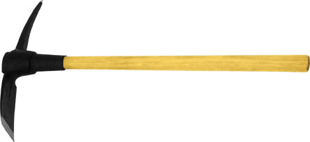 Кирка FIT, 910 мм44472 Кирка FIT, 910 мм44472Кирка FIT предназначена для разрыхления твердого грунта. Рабочая поверхность выполнена из штампованной инструментальной стали, а рукоятка - из дерева.