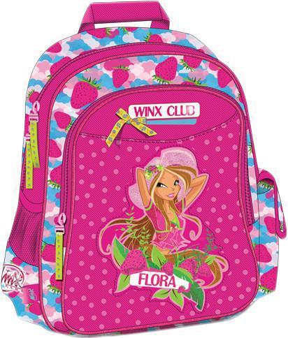 Рюкзак детский Winx. 6332163321 Рюкзак детский Winx. 6332163321Рюкзак Yaygan Winx Club Strawberry Fruit 63321 сделан из синтетической ткани. Он имеет два отделения и два боковых кармана. Основные отделения закрываются с помощью молнии. Спинка уплотнена специальным дышащим материалом.