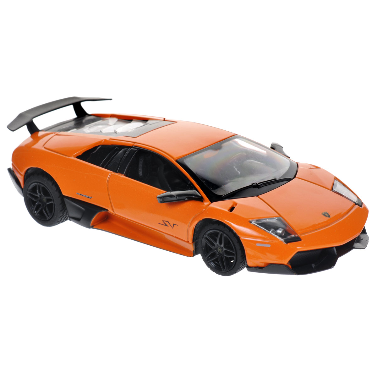 Rastar Модель автомобиля Lamborghini Murcielago LP670-4 цвет оранжевый39400 Rastar Модель автомобиля Lamborghini Murcielago LP670-4 цвет оранжевый39400Коллекционная модель Rastar Lamborghini Murcielago LP670-4 привлечет внимание вашего ребенка и не позволит ему скучать, ведь так интересно и захватывающе покатать свою машину или устроить гонку с другом. Машинка является точной уменьшенной копией настоящего автомобиля. Модель выполнена из металла с использованием пластика и оснащена прорезиненными колесами, обеспечивающими хорошее сцепление с любой поверхностью пола. Поставляется в фирменной картонной коробке с прозрачным пластиковым окошком. Ваш ребенок часами будет играть с машинкой, придумывая различные истории и устраивая соревнования. Порадуйте его таким замечательным подарком!
