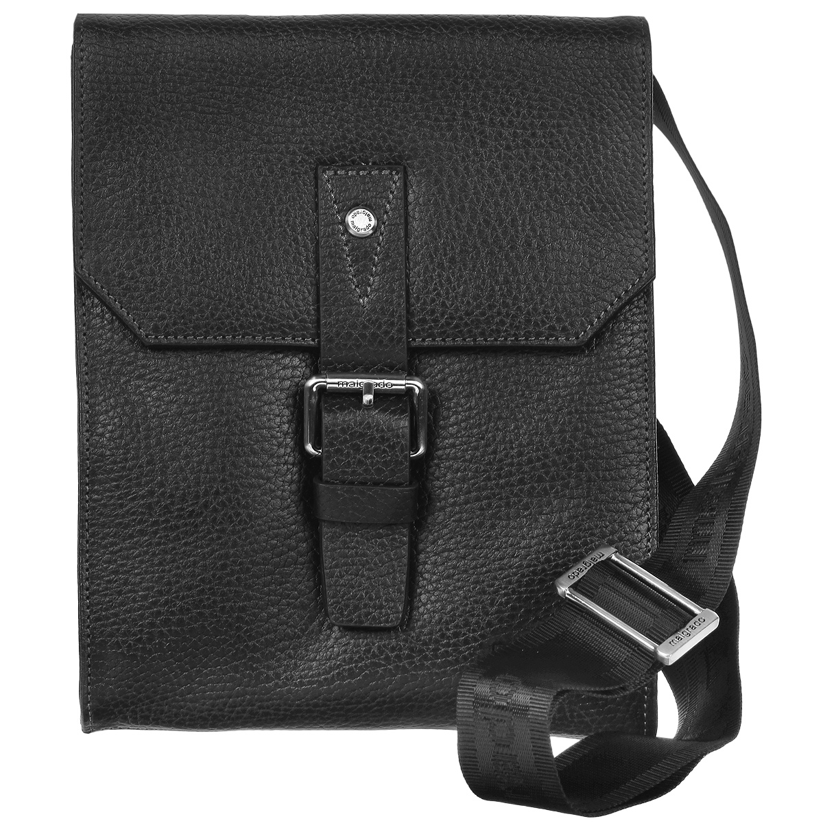Сумка мужская Malgrado, цвет: черный. BR37-147В5927BR37-147В5927 black Сумка мужская, кожа Сумка мужская Malgrado, цвет: черный. BR37-147В5927BR37-147В5927 black Сумка мужская, кожаСумка мужская Malgrado выполнена из натуральной кожи. Сумка с удобным плечевым ремнем, состоит из одного вместительного отделения, застегивается на застежку-молнию и сверху широким клапаном на магнитную кнопку. На задней стороне расположен карман на магнитной кнопке. Внутри - вшитый карман на застежке-молнии, два накладных кармана для кредитных карт или визиток и два фиксатора для ручек. К сумке прилагается чехол для хранения. Сумка - это стильный аксессуар, который подчеркнет вашу изысканность и индивидуальность и сделает ваш образ завершенным.
