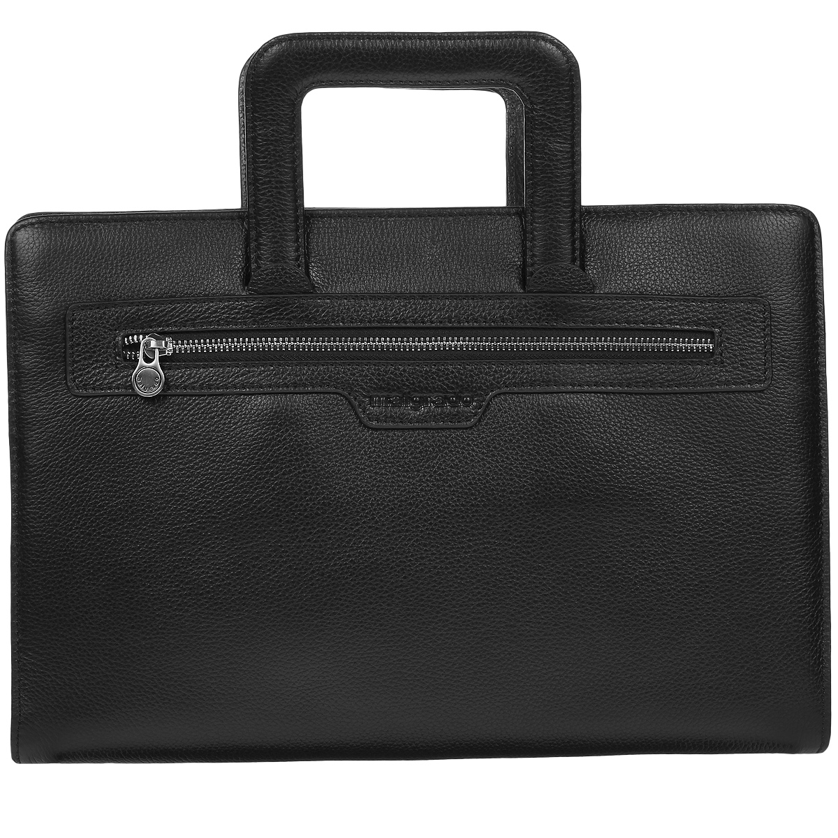 Папка мужская Malgrado, цвет: черный. BR11-917А2669BR11-917А2669 black Папка мужская Malgrado Папка мужская Malgrado, цвет: черный. BR11-917А2669BR11-917А2669 black Папка мужская MalgradoПапка-портфель для документов Malgrado выполнена из натуральной мягкой кожи. Папка имеет два отделения на застежках-молниях. Внутри первого отделения расположено два отсека для бумаг и карман на молнии. Во втором - сетчатый карман для планшета, карман для бумаг, четыре накладных кармана, два накладных кармана с хлястиками на кнопках и девять прорезных кармашков для визиток или кредитных карточек. С внешней стороны на передней и задней стенках расположены дополнительные карманы на металлических молниях. Функциональная вместительная папка станет стильным аксессуаром для делового мужчины.