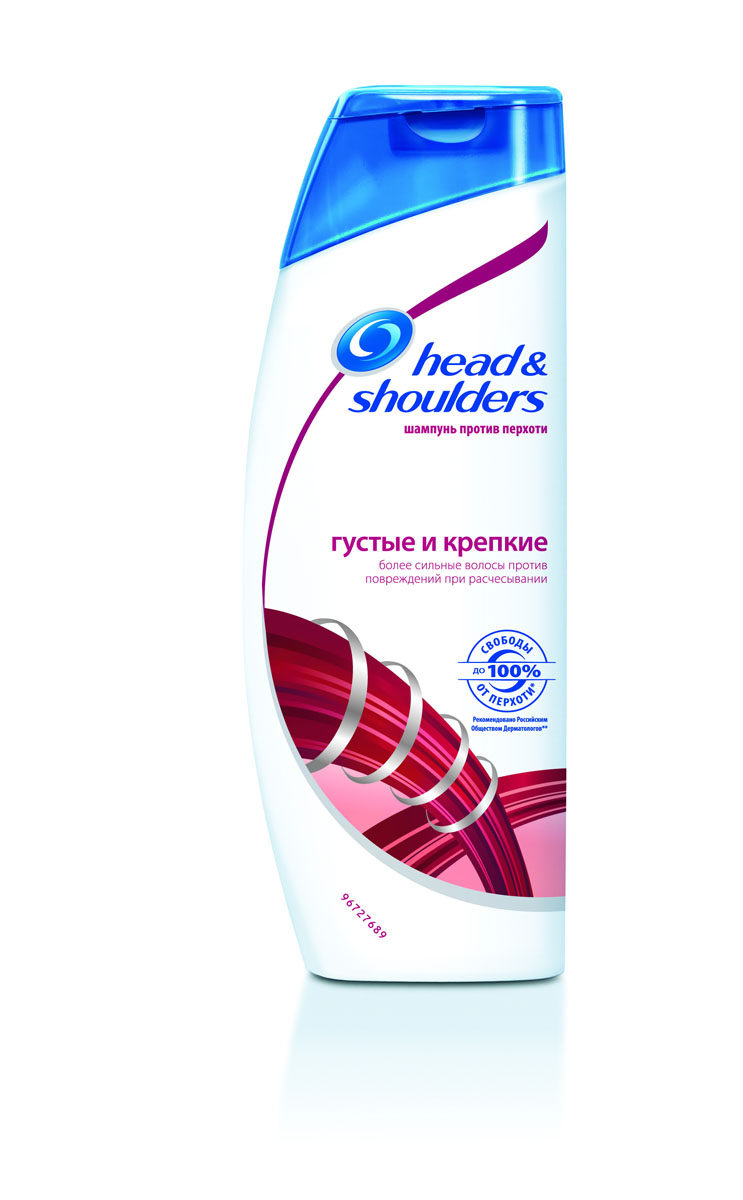 Шампунь против перхоти Head & Shoulders Густые и крепкие, 600 млHS-81472722 Шампунь против перхоти Head & Shoulders Густые и крепкие, 600 млHS-81472722До 100% свободы от перхоти!* Эффективная защита от перхоти с формулой ActiZinc: устраняет до 100% перхоти*. Мягкая формула подходит для ежедневного использования. Помогает волосам выглядеть в 2 раза более густыми** при использовании с тоником Head & Shoulders Экстрагустота волос. Против повреждений при расчесывании. *видимой перхоти при регулярном применении **по сравнению с состоянием волос до мытья Товар сертифицирован.