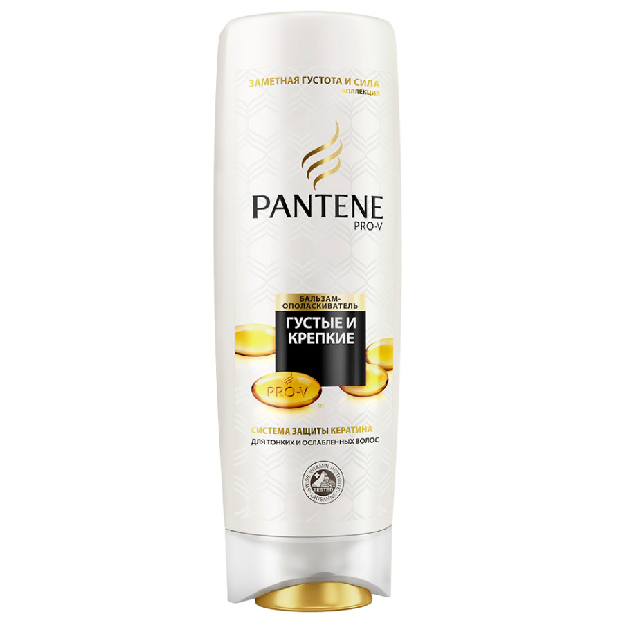 Pantene Pro-V Бальзам-ополаскиватель Густые и крепкие, для тонких и ослабленных волос, 600 млPT-81476278 Pantene Pro-V Бальзам-ополаскиватель Густые и крепкие, для тонких и ослабленных волос, 600 млPT-81476278Бальзам-ополаскиватель Pantene Pro-V Густые и крепкие с системой защита кератина делает волосы сильными и объемными. Возвращает здоровый вид и придает объем уставшим безжизненным волосам. Придает блеск и укрепляет волосы от корней до кончиков по всей длине. Концентрация витаминов сертифицирована Швейцарским Институтом Витаминов. Товар сертифицирован.