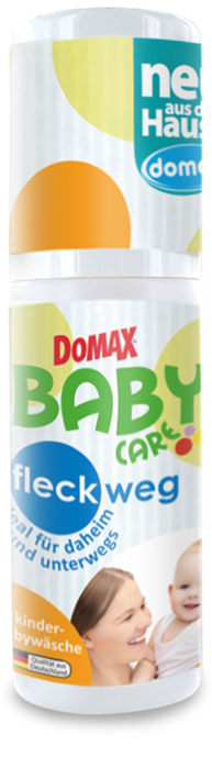 Пятновыводитель Domax Baby Care для детского белья, гипоаллергенный, 100 мл160211 Пятновыводитель Domax Baby Care для детского белья, гипоаллергенный, 100 мл160211Пятновыводитель для детского белья. Нежность и забота, чистота и комфорт. Забота о детском здоровье. Рекомендовано к использованию с первых дней жизни ребёнка! Пятновыводитель Domax Baby Care быстро и легко удаляет всевозможные пятна и загрязнения, такие как пятна от фруктовых и овощных соков, травы, какао, чая, детского питания. Великолепно справляется с любыми, даже самыми стойкими загрязнениями. Отлично подходит для белых и цветных тканей хлопковых, а также тонких и деликатных тканей. Обеспечивает абсолютную гигиеничность детскому белью. Безопасен для здоровья ребенка - не содержит отбеливателей и красителей! Благодаря особенно мягкой и деликатной формуле бережно относится к коже. Отличный вариант для ухода за одеждой дома, в дороге и на прогулках! Способ применения : Средство нанести напрямую на свежее пятно с помощью встроенной губки и дать 15 минут подействовать, затем стереть остатки влажным полотенцем. При необходимости повторить. ...