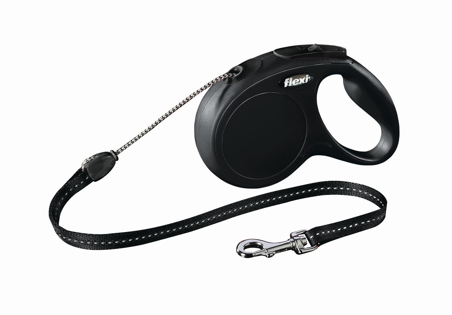 Поводок-рулетка Flexi Classic Basic S для собак до 12 кг, цвет: черный, 5 м022528 Поводок-рулетка Flexi Classic Basic S для собак до 12 кг, цвет: черный, 5 м022528Поводок-рулетка Flexi Classic Basic S изготовлен из пластика и нейлона. Подходит для собак весом до 12 кг. Тросовый поводок обеспечивает каждой собаке свободу движения, что идет на пользу здоровью и радует вашего четвероногого друга. Рулетка очень проста в использовании. Она оснащена кнопками кратковременной и постоянной фиксации. Ее можно оснастить мультибоксом для лакомств или пакетиков для сбора фекалий, LED подсветкой корпуса, своркой или ремнем с LED подсветкой. Поводок имеет прочный корпус, хромированную застежку и светоотражающие элементы. Длина поводка: 5 м. Максимальная нагрузка: 12 кг. Товар сертифицирован.