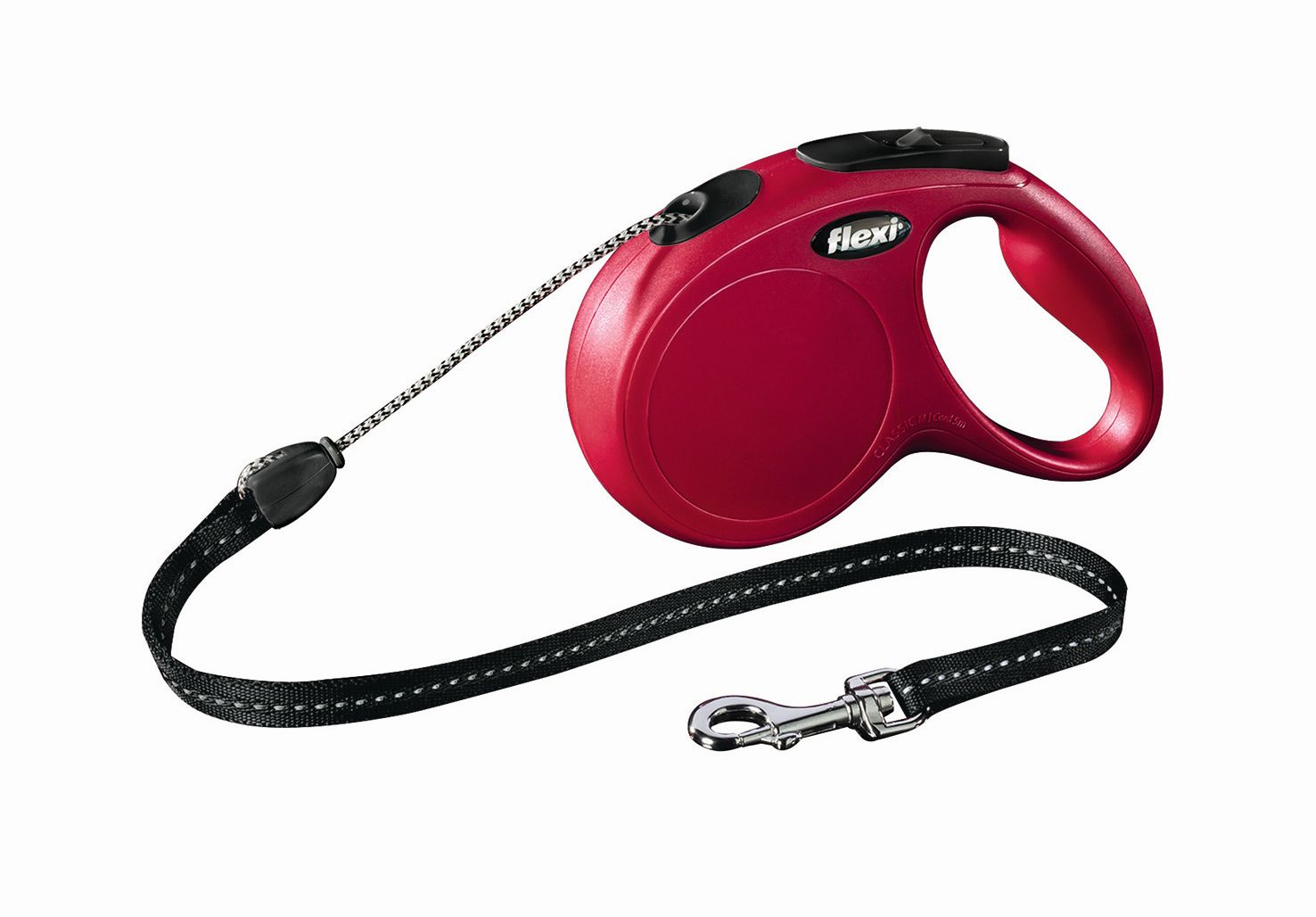 Поводок-рулетка Flexi Classic Basic M для собак до 20 кг, цвет: красный, 5 м022603 Поводок-рулетка Flexi Classic Basic M для собак до 20 кг, цвет: красный, 5 м022603Поводок-рулетка Flexi Classic Basic M изготовлен из пластика и нейлона. Подходит для собак весом до 20 кг. Тросовый поводок обеспечивает каждой собаке свободу движения, что идет на пользу здоровью и радует вашего четвероногого друга. Рулетка очень проста в использовании. Она оснащена кнопками кратковременной и постоянной фиксации. Ее можно оснастить мультибоксом для лакомств или пакетиков для сбора фекалий, LED подсветкой корпуса, своркой или ремнем с LED подсветкой. Поводок имеет прочный корпус, хромированную застежку и светоотражающие элементы. Длина поводка: 5 м. Максимальная нагрузка: 20 кг. Товар сертифицирован.