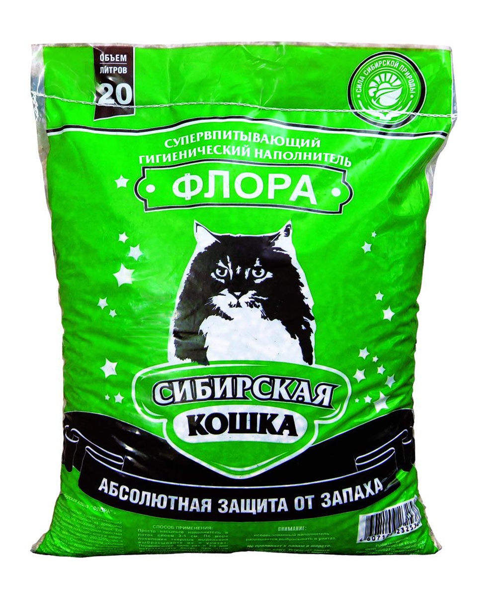 Наполнитель для кошачьих туалетов Сибирская Кошка Флора, 20 л2538 Наполнитель для кошачьих туалетов Сибирская Кошка Флора, 20 л2538Наполнитель для кошачьих туалетов Сибирская кошка Флора - экологически чистый супервпитывающий наполнитель. Производится из древесины хвойных пород, без каких либо добавок. Его действие основано на природных свойствах хвойных деревьев, поглощать влагу, запахи. Впитываемость составляет 260-320%), что в 3 раза превосходит показатели обычных наполнителей. Специально подобранный размер гранул (6 мм) позволяет более чем в 2 раза увеличить скорость впитывания влаги и запахов, а также в 1,5 раза уменьшить расход наполнителя по сравнению с другими древесными наполнителями. Наполнитель обладает естественным природным запахом хвои и не содержит искусственных ароматизаторов. Состав: стружка сибирской сосны. Размеры гранулы: 6 мм. Товар сертифицирован.