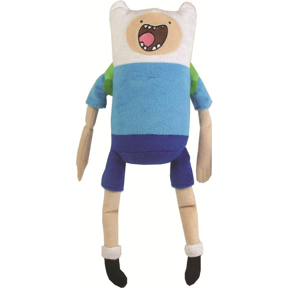 Мягкая озвученная игрушка Adventure Time Финн, 34 см14351 Мягкая озвученная игрушка Adventure Time Финн, 34 см14351Очаровательная мягкая игрушка Adventure Time Финн вызовет умиление и улыбку у каждого, кто ее увидит. Игрушка выполнена из мягкого плюша в виде Финна - одного из главных персонажей в мультсериале Время приключений. На туловище Финна находится кольцо. Если за него потянуть, то он произносит четыре различные фразы из мультфильма. Финн - главный герой сериала, один из нескольких людей в Землях Ууу. Он был найден родителями Джейка в младенческом возрасте в лесу. Он носит голубую футболку, синие шорты, белые носки с черными ботинками и белую шлемовидную шапку. Из снаряжения берет с собой зеленый рюкзак. Финн считает себя героем, и из этого определения исходят все его поступки. Он добр и чувствителен, хотя с врагами может быть жестоким и злым. Финн любит драки, но не способен причинять вред невинным. Великолепное качество исполнения делают эту игрушку чудесным подарком к любому празднику.