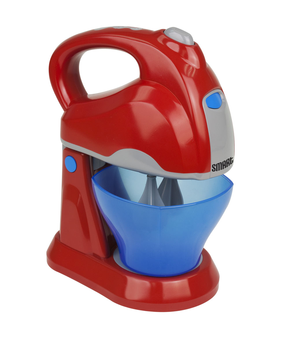 Миксер HTI Smart1680393.00 Миксер HTI Smart1680393.00Красочный миксер Smart привлечет внимание вашей малышки и займет достойное место на детской кухне. Игрушка выполнена из безопасного высокопрочного пластика в красном и сером цветах в виде миксера на подставке. При нажатии кнопки, расположенной на приборе, венчики вращаются с реалистичными световыми и звуковыми эффектами. За счет съемной верхней части миксера его можно использовать как ручной. В комплект входит миска для замешивания теста. Теперь ваша юная хозяйка сможет смешивать и взбивать любые компоненты при приготовлении теста для выпечки или других блюд. Порадуйте ее таким замечательным подарком! Рекомендуется докупить 3 батарейки напряжением 1,5V типа AА (товар комплектуется демонстрационными).
