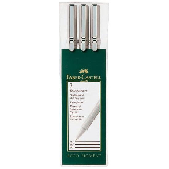 Капиллярные ручки ECCO PIGMENT, 0,3, 0,5, 0,7мм, в пластмассовом пенале, 3 шт.166003 Капиллярные ручки ECCO PIGMENT, 0,3, 0,5, 0,7мм, в пластмассовом пенале, 3 шт.166003Цвет чернил: черный. Вид ручки: капиллярная. Материал: пластик и сталь.