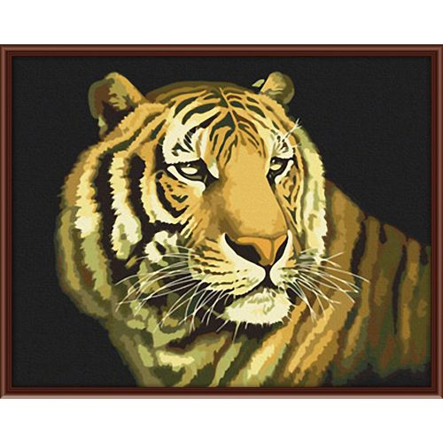 Живопись на холсте Fresh Art Тигр, 40 х 50 см G0367704727 Живопись на холсте Fresh Art Тигр, 40 х 50 см G0367704727Живопись на холсте Fresh Art Тигр - это набор для раскрашивания по номерам красками на холсте. Каждая краска имеет свой номер, соответствующий номеру на картинке. Нужно только аккуратно нанести необходимую краску на отмеченный для нее участок. Таким образом, шаг за шагом у вас получится великолепная картина. С помощью такого набора вы можете стать настоящим художником и создателем прекрасных картин. Вы получите истинное удовольствие от погружения в процесс творчества, и созданные своими руками картины украсят интерьер вашего дома или станут прекрасным подарком. Техника раскрашивания на холсте по номерам дает возможность легко рисовать даже сложные сюжеты. Прекрасно развивает художественный вкус, аккуратность и внимание. В набор входят: - профессиональный прогрунтованный холст из 100% хлопка, натянутый на деревянный подрамник, - специально разработанные нетоксичные, экологичные, безопасные, устойчивые к выцветанию краски (19 цветов), -...