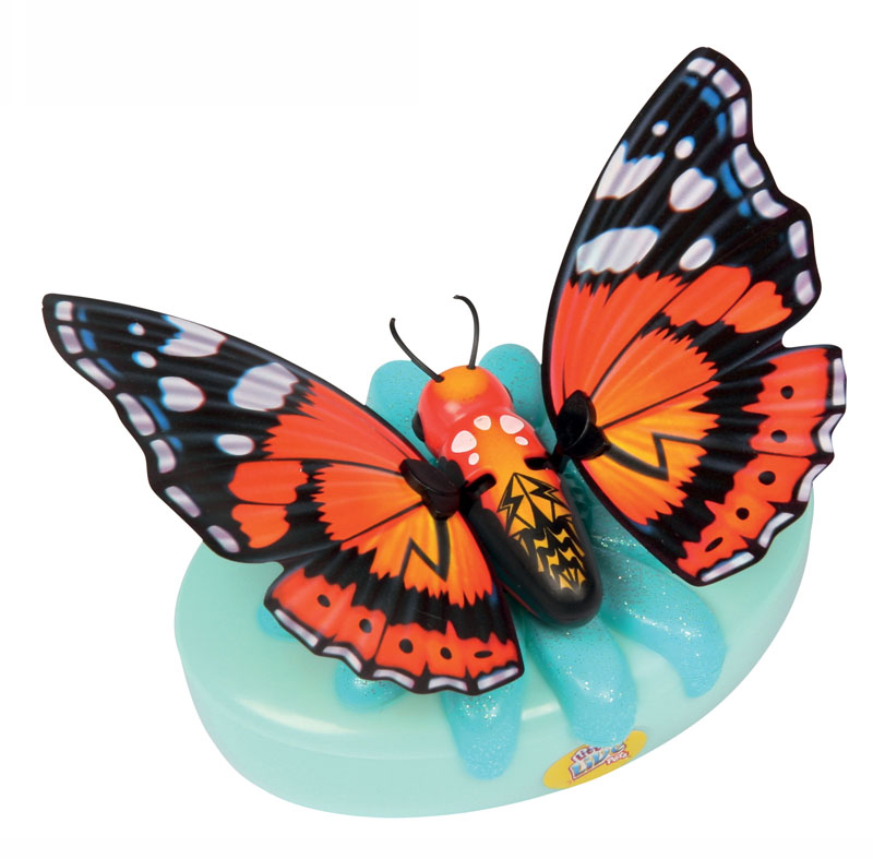 Moose Интерактивная игрушка Little live Pets: Бабочка Краеглазкаkraeglazka/ast28002 Moose Интерактивная игрушка Little live Pets: Бабочка Краеглазкаkraeglazka/ast28002Интерактивная игрушка Moose Little Live Pets: Бабочка Краеглазка несомненно понравится вашей малышке. Она выполнена из качественных материалов в виде прелестной бабочки, которая выглядит совсем как настоящая. В руках ребенка она сразу оживет! Бабочка умеет махать крылышками - играя с ней, ребенок услышит звуки хлопающих крыльев. Благодаря специальной присоске бабочка может сидеть не только на руке, но и на окне или любой гладкой поверхности. Игрушка подзаряжается с помощью яркого аккумулятора, оформленного блестящим цветком. В комплект также входят присоска и аккумулятор. Ваш ребенок будет в восторге от такого подарка! Необходимо докупить 2 батарейки напряжением 1,5V типа АА (не входят в комплект).