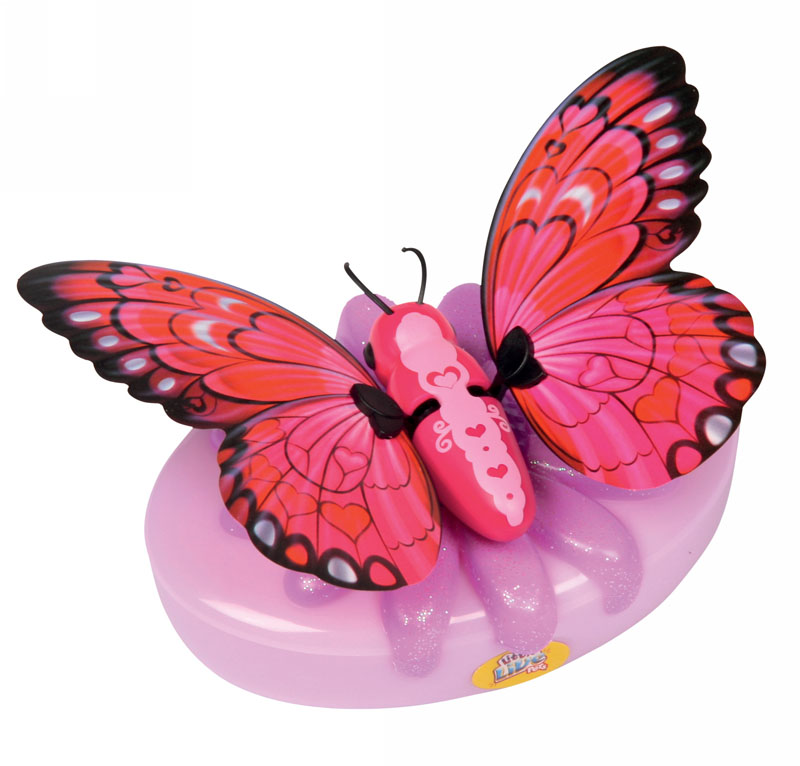 Moose Интерактивная игрушка Little live Pets: Бабочка Малинницаmalinnica/ast28002 Moose Интерактивная игрушка Little live Pets: Бабочка Малинницаmalinnica/ast28002Интерактивная игрушка Moose Little Live Pets: Бабочка Малинница несомненно понравится вашей малышке. Она выполнена из качественных материалов в виде прелестной бабочки, которая выглядит совсем как настоящая. В руках ребенка она сразу оживет! Бабочка умеет махать крылышками - играя с ней, ребенок услышит звуки хлопающих крыльев. Благодаря специальной присоске бабочка может сидеть не только на руке, но и на окне или любой гладкой поверхности. Игрушка подзаряжается с помощью яркого аккумулятора, оформленного блестящим цветком. В комплект также входят присоска и аккумулятор. Ваш ребенок будет в восторге от такого подарка! Необходимо докупить 2 батарейки напряжением 1,5V типа АА (не входят в комплект).