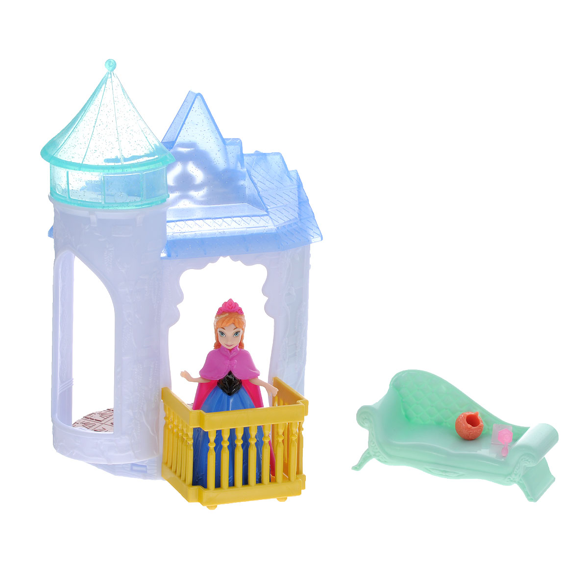 Disney Princess Игровой набор с кулой Холодное сердце АннаBDK34 Disney Princess Игровой набор с кулой Холодное сердце АннаBDK34Кукла Disney Princess Холодное сердце: Анна несомненно приведет в восторг любую маленькую поклонницу знаменитого мультфильма Холодное сердце. Принцесса одета в длинное пышное платье и длинный розовый плащ, на волосах красуется диадема. Также в комплект входят элементы для сборки замка и дополнительные аксессуары. Ваша малышка с удовольствием будет играть с куколкой и замком, получая удовольствие от игры и при этом развивая пространственное воображение, мелкую моторику рук и координацию движений. Порадуйте вашу дочурку таким замечательным подарком!