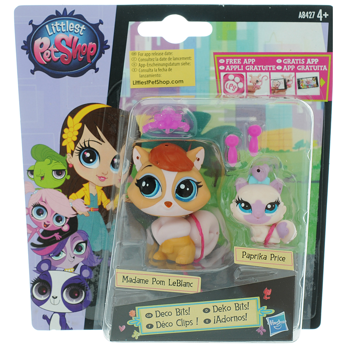 Littlest Pet Shop Набор фигурок Madame Pom LeBlanc и Paprika Price. A7313_A8427A7313EU4_A8427 Littlest Pet Shop Набор фигурок Madame Pom LeBlanc и Paprika Price. A7313_A8427A7313EU4_A8427Набор фигурок Littlest Pet Shop Madame Pom LeBlanc и Paprika Price приведет в восторг вашего ребенка. Набор состоит из зверюшки с качающейся головой, ее малыша и трех аксессуаров, с помощью которых ваша дочурка сможет украшать своих любимых питомцев. Благодаря маленьким размерам фигурок, ребенок сможет брать их с собой на прогулку или в гости. Порадуйте своего ребенка таким замечательным подарком, и он проведет множество увлекательных часов, играя с ним и придумывая свои удивительные истории!