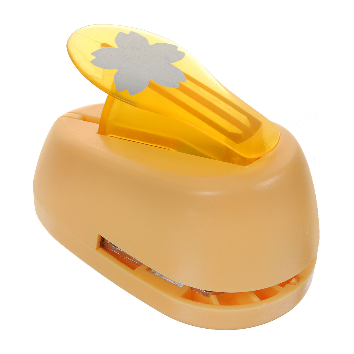 Дырокол фигурный Hobbyboom Лотос, №4, 2,5 см, цвет: оранжевыйCD-99M-004 Дырокол фигурный Hobbyboom Лотос, №4, 2,5 см, цвет: оранжевыйCD-99M-004Фигурный дырокол Hobbyboom Лотос, изготовленный из пластика и металла, используется в технике скрапбукинг для создания оригинальных открыток и фотоальбомов ручной работы, оформления подарков, в бумажном творчестве. Рисунок прорези указан на ручке дырокола. Предназначен для бумаги определенной плотности - 80 - 200 г/м2. При применении на бумаге большей плотности или на картоне дырокол быстро затупится. Размер дырокола: 8 см х 5 см х 5,5 см. Диаметр готовой фигурки: 2,5 см.