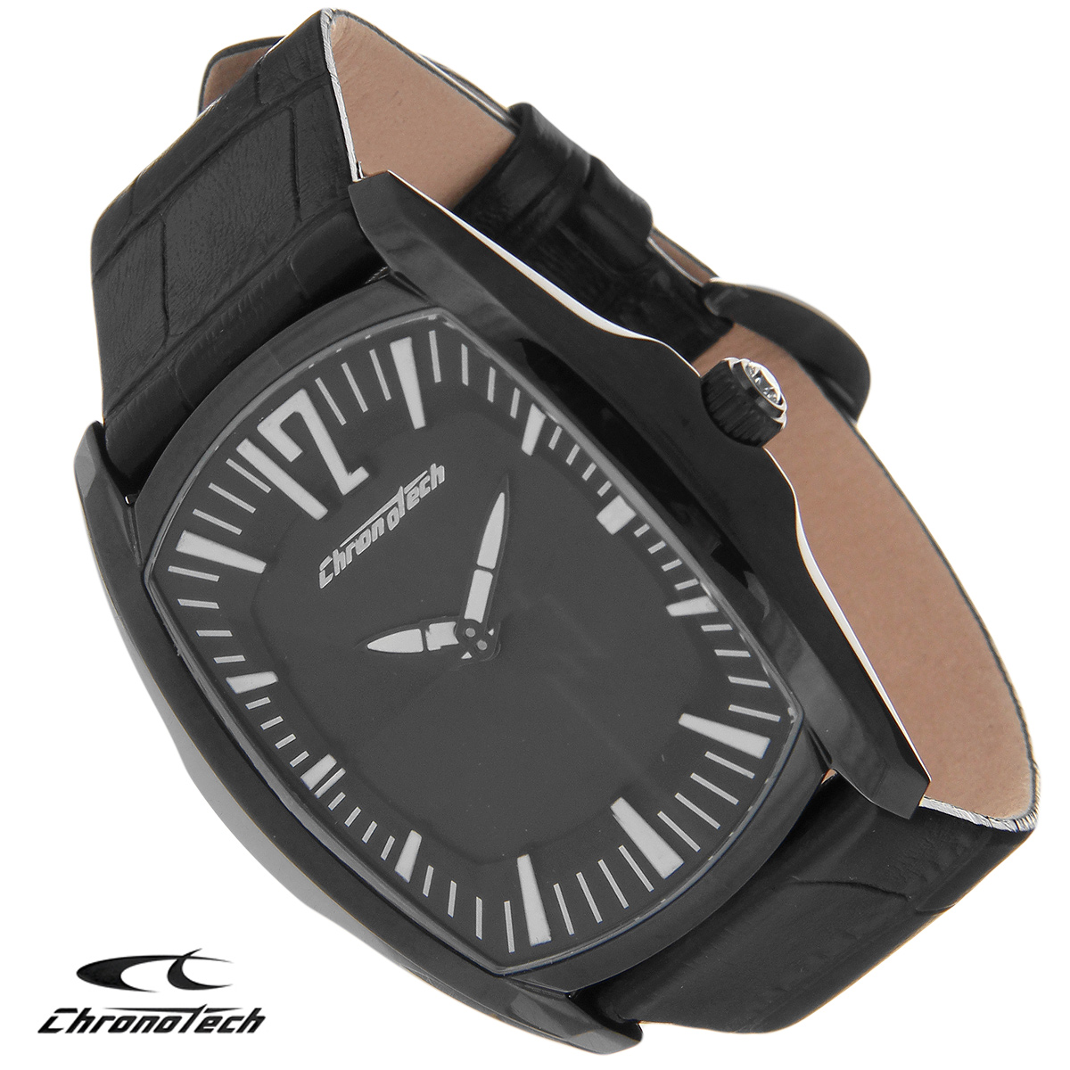 Часы мужские наручные Chronotech, цвет: черный. CT.7219M/03CT.7219M/03 Часы мужские наручные Chronotech, цвет: черный. CT.7219M/03CT.7219M/03Часы Chronotech - это часы для современных и стильных людей, которые стремятся выделиться из толпы и подчеркнуть свою индивидуальность. Корпус часов выполнен из нержавеющей стали с PVD-покрытием. Циферблат оформлен отметками и защищен минеральным стеклом. Часы имеют две стрелки - часовую и минутную. Стрелки светятся в темноте. Ремешок часов выполнен из натуральной кожи и застегивается на классическую застежку. Часы упакованы в фирменную коробку с логотипом компании Chronotech. Такой аксессуар добавит вашему образу стиля и подчеркнет безупречный вкус своего владельца. Характеристики: Размер циферблата: 3 см х 4 см. Размер корпуса: 4 см х 5 см х 1 см. Длина ремешка (с корпусом): 23,5 см. Ширина ремешка: 2 см.