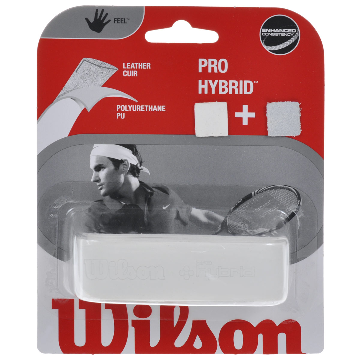 Грипы Wilson Pro Hybrid Replacement, цвет: белыйWRZ486400 Грипы Wilson Pro Hybrid Replacement, цвет: белыйWRZ486400Грипы Wilson Pro Hybrid Replacement предназначены для намотки рукоятки теннисной ракетки. Одна сторона - из полиуретана, а другая - из кожи. Выбирайте намотку в зависимости от условий игры.