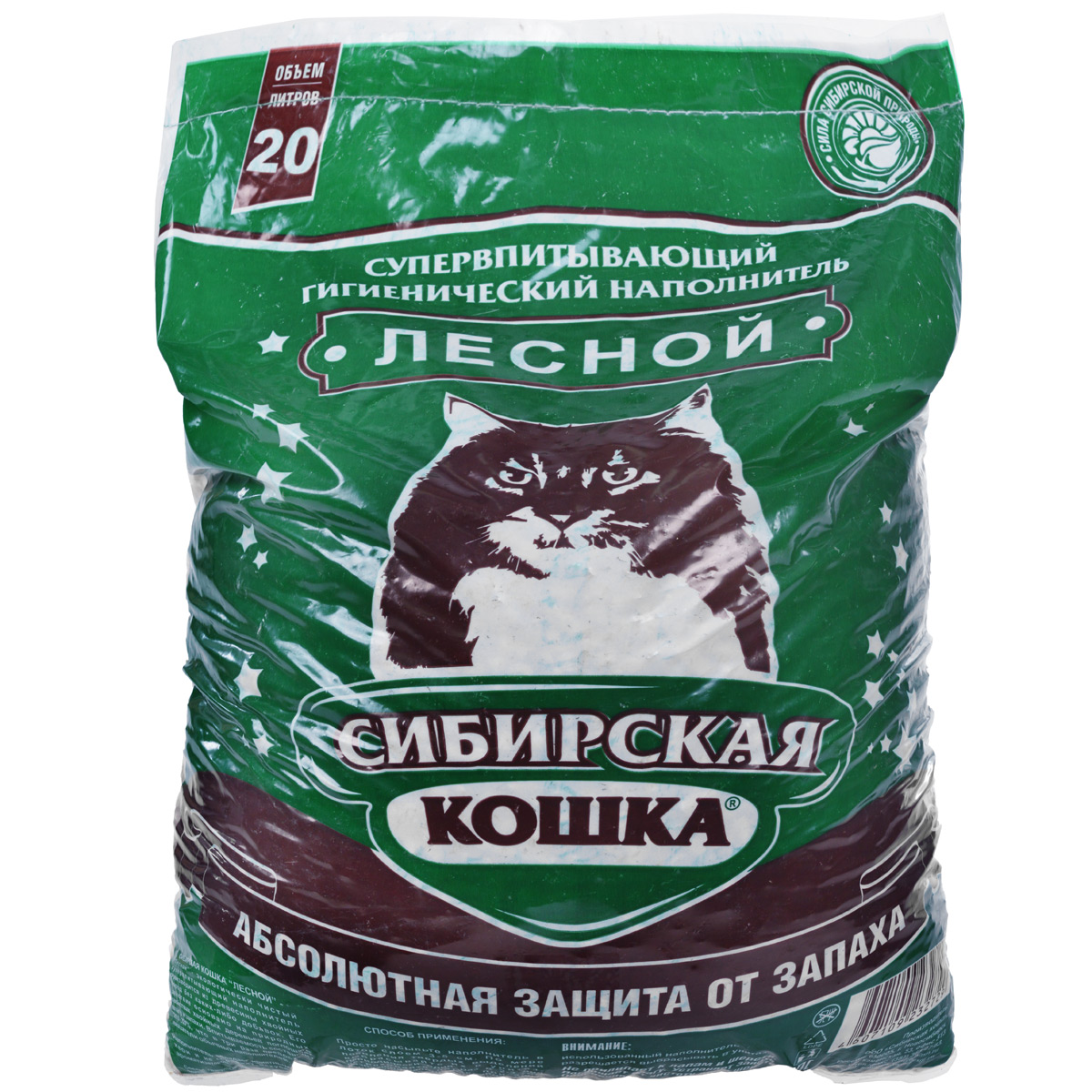 Наполнитель для кошачьих туалетов Сибирская Кошка Лесной, древесный, 20 л2729 Наполнитель для кошачьих туалетов Сибирская Кошка Лесной, древесный, 20 л2729Экологически чистый супервпитывающий наполнитель для кошачьих туалетов Сибирская Кошка Лесной производится из древесины хвойных пород в отсутствии каких-либо присадок. Его действие базируется на естественных свойствах составляет 260-320%, что в 3 раза превосходит характеристики обычных наполнителей. Дезинфицирующие качества наполнителя содействуют уничтожению болезнетворных микробов. Обладает природным естественным запахом хвои. Наполнитель возможно использовать также как подстилку в клетках для кроликов, морских свинок, крыс и хомяков. Состав: древесина хвойных пород. Размер гранулы: 10 мм. Объем: 20 л. Товар сертифицирован.